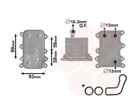 Oil Cooler, automatic transmission 06003560 International Radiators