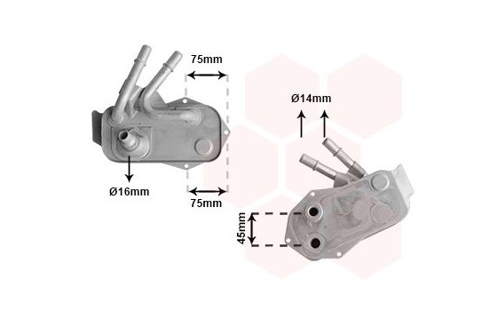 Oil Cooler, automatic transmission 06013733 International Radiators