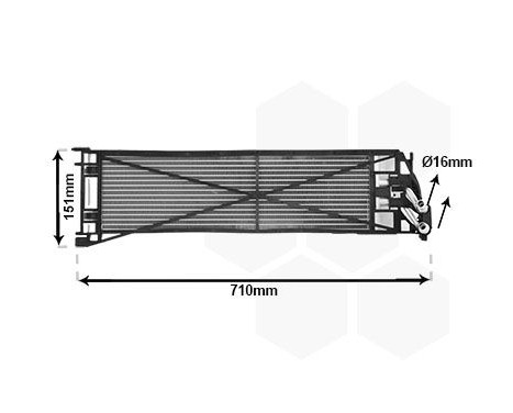 Oil cooler, automatic transmission 06013764 International Radiators