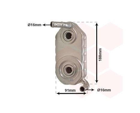 Oil Cooler, automatic transmission 58003110 International Radiators