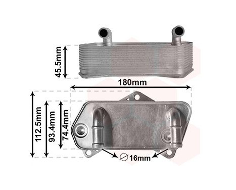 Oil Cooler, automatic transmission 58013701 International Radiators