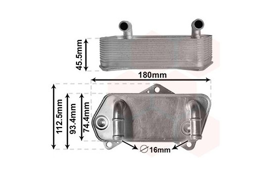 Oil Cooler, automatic transmission 58013701 International Radiators