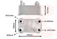 Oil Cooler, automatic transmission 58013725 International Radiators