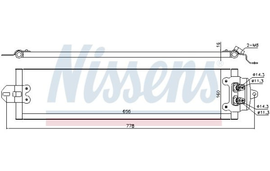 Oil Cooler, automatic transmission 90617 Nissens, Image 2