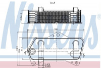 Oil Cooler, automatic transmission 90653 Nissens