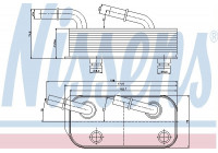 Oil Cooler, automatic transmission 90658 Nissens