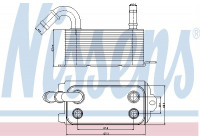 Oil Cooler, automatic transmission 90661 Nissens