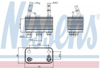 Oil Cooler, automatic transmission 90678 Nissens