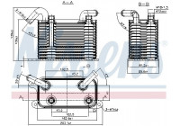Oil Cooler, automatic transmission 90722 Nissens