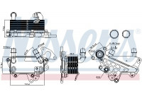 Oil Cooler, automatic transmission 90732 Nissens