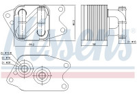 Oil Cooler, automatic transmission 90733 Nissens