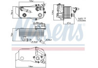 Oil Cooler, automatic transmission 90736 Nissens