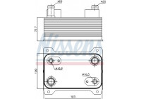 Oil Cooler, automatic transmission 90747 Nissens