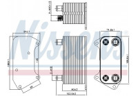 Oil Cooler, automatic transmission 90792 Nissens