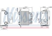 Oil Cooler, automatic transmission 90833 Nissens