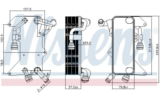 Oil Cooler, automatic transmission 90894 Nissens