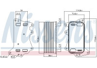 Oil Cooler, automatic transmission 90908 Nissens