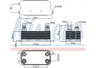 Oil Cooler, automatic transmission 90909 Nissens