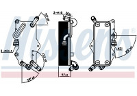 Oil Cooler, automatic transmission 90942 Nissens