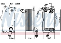 Oil Cooler, automatic transmission 91104 Nissens
