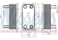 Oil Cooler, automatic transmission 91116 Nissens