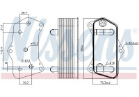 Oil Cooler, automatic transmission 91160 Nissens