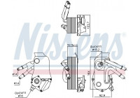 Oil Cooler, automatic transmission 91224 Nissens