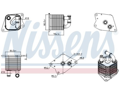Oil cooler, automatic transmission 91370 Nissens, Image 5