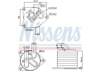 Oil cooler, automatic transmission 91396 Nissens