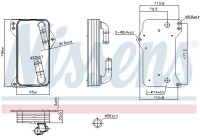 Oil cooler, automatic transmission 91505 Nissens