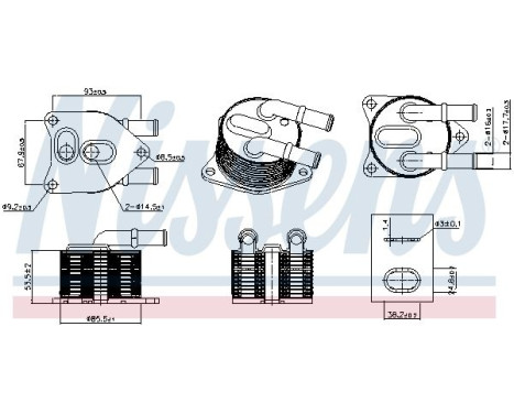 Oil cooler, automatic transmission 91508 Nissens, Image 6