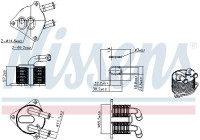 Oil cooler, automatic transmission 91510 Nissens