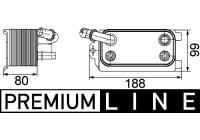 Oil Cooler, automatic transmission BEHR *** PREMIUM LINE ***