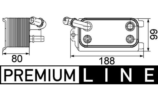 Oil Cooler, automatic transmission BEHR *** PREMIUM LINE ***