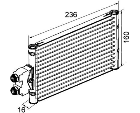 Oil Cooler, automatic transmission BEHR *** PREMIUM LINE ***, Image 2