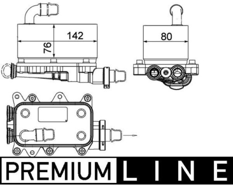 Oil Cooler, automatic transmission BEHR *** PREMIUM LINE ***