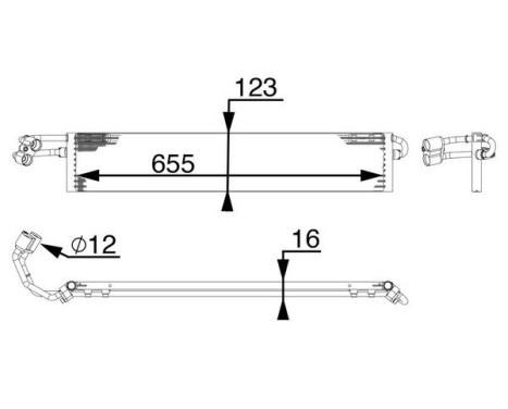Oil Cooler, automatic transmission BEHR *** PREMIUM LINE ***