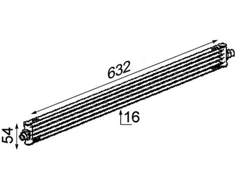 Oil Cooler, automatic transmission BEHR *** PREMIUM LINE ***, Image 2