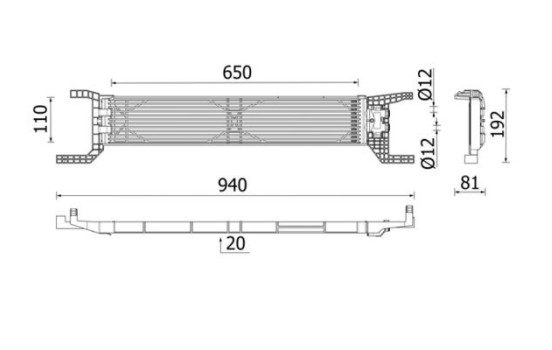 Oil cooler, automatic transmission