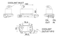 Oil cooler, automatic transmission