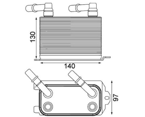Oil cooler, automatic transmission
