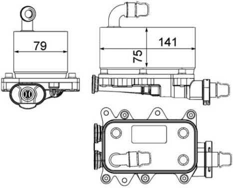 Oil cooler, automatic transmission, Image 2