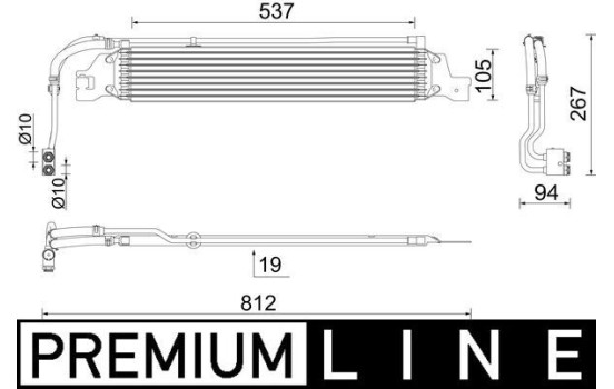 Oil cooler, automatic transmission