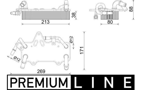 Oil cooler, automatic transmission