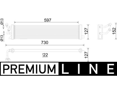 Oil cooler, automatic transmission