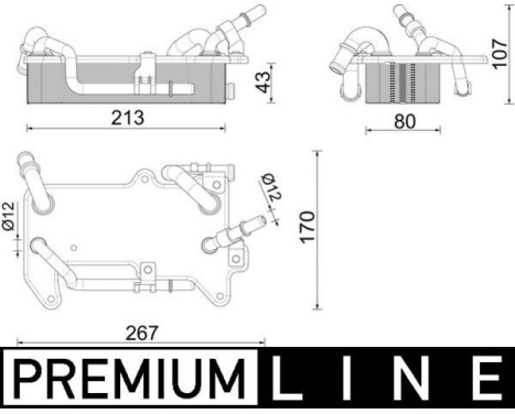 Oil cooler, automatic transmission