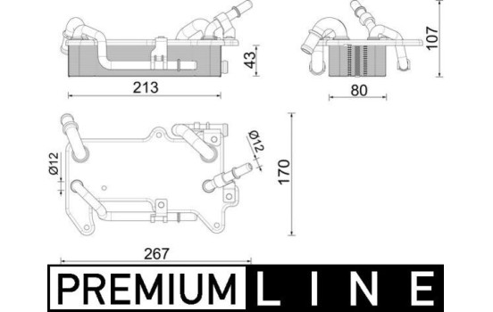 Oil cooler, automatic transmission