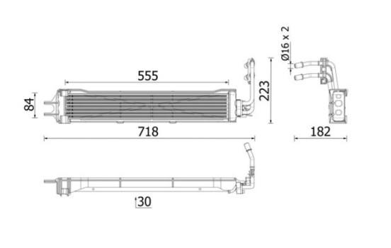 Oil cooler, automatic transmission