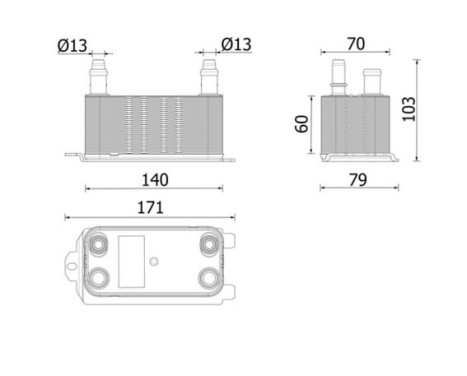 Oil cooler, automatic transmission