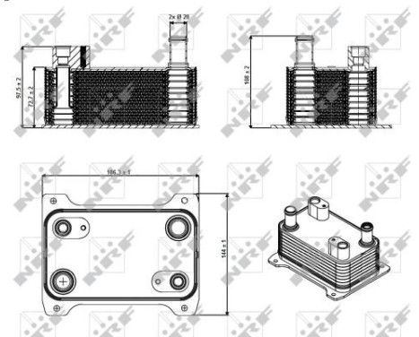 Oil Cooler, automatic transmission, Image 5